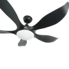 Airbena Simple interior ABS cinco hojas decoración ventilador de techo para el hogar