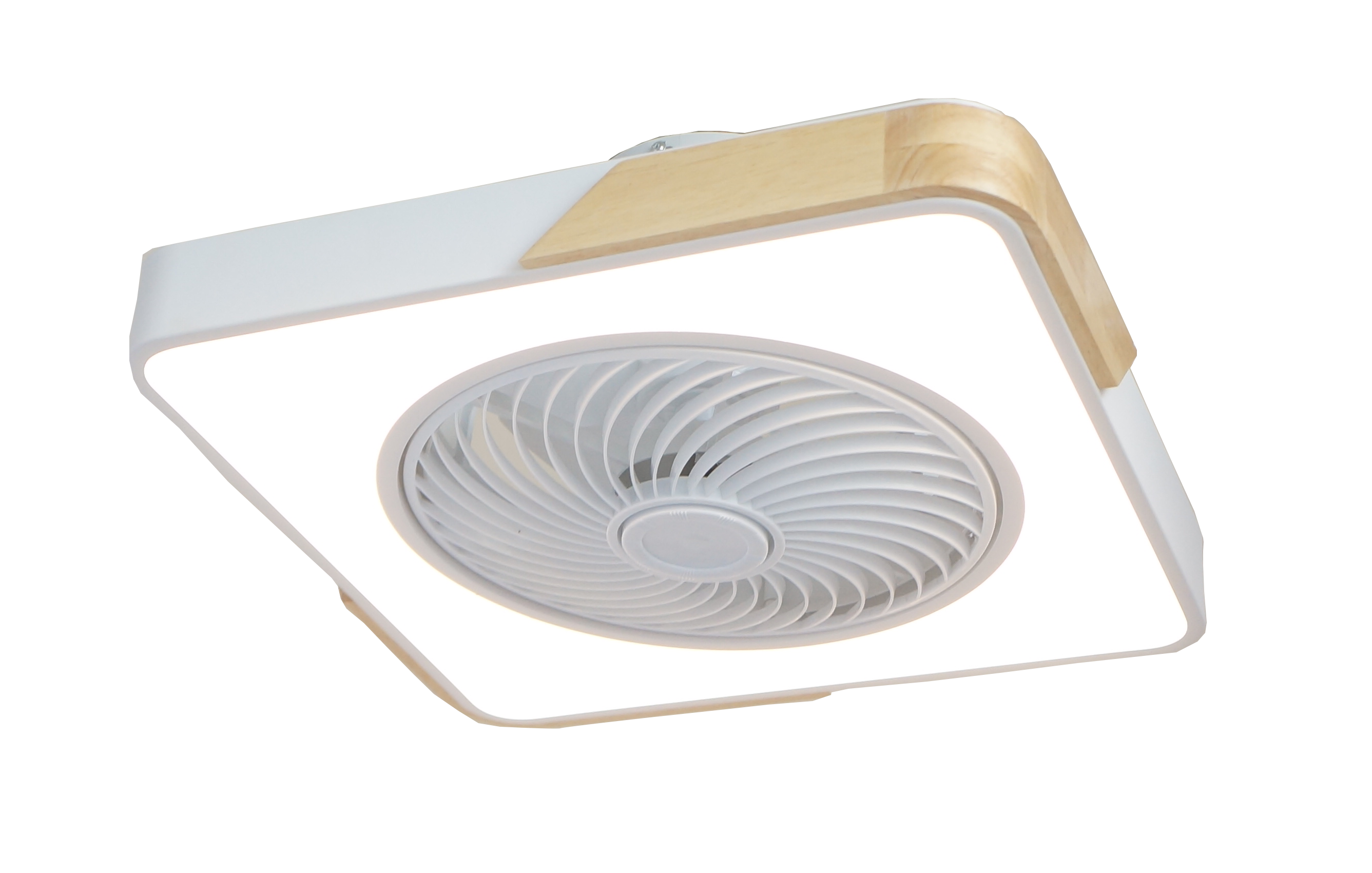 Ventilador de techo de montaje de lavado LED Airbena de 3 cuchillas con control remoto y kit de luz incluido