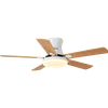 Ventilador de techo moderno con flujo de aire natural y luz LED cálida y suave para espacios de vida cómodos